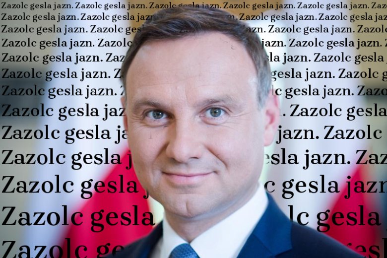 Andrzej Duda zaprezentował font Brygada 1918.